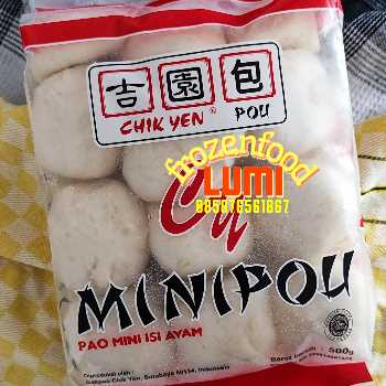 Chik Yen Minipao isi AyamJogja Frozen Food Condongcatur Chik Yen Paomini dibuat dengan tepung terigu 50% dan bahan pilihan yang bermutu serta diproses dengan menggunakan mesin.<br>
Cocok dihidangkan sebagai makanan kecil maupun hidangan pesta.