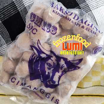 Cimanggis Bakso CM168 isi 50Jogja Frozen Food Condongcatur Setiap kemasan berisi 50 butir bakso dengan tekstur kenyal dan rasa gurih yang khas. Bakso ini sangat cocok untuk berbagai hidangan