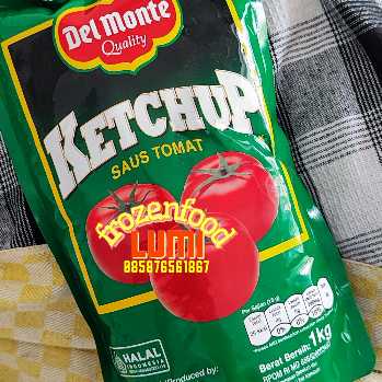Del Monte Saus Tomat 1kgJogja Frozen Food Condongcatur Delmonte Ketchup Saus Tomat merupakan saus tomat yang dihasilkan dari bahan-bahan alami berkualitas, sehingga menghasilkan cita rasa yang khas dan lezat. Rasa tomat yang dihadirkan dalam Delmonte Ketchup Saus Tomat ini adalah cita rasa tomat yang pas, tidak terlalu manis dan asam.