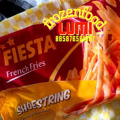 Fiesta French Fries Soestring 500grJogja Frozen Food Condongcatur Terbuat dari kentang berkualitas tinggi dengan potongan berbentuk panjang