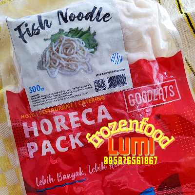 Good Eats Fish Noodle 300grJogja Frozen Food Condongcatur terbuat dari surimi, pati tapioka, pati jagung dan bumbu-bumbu lainnya.<br>
Horeca pack